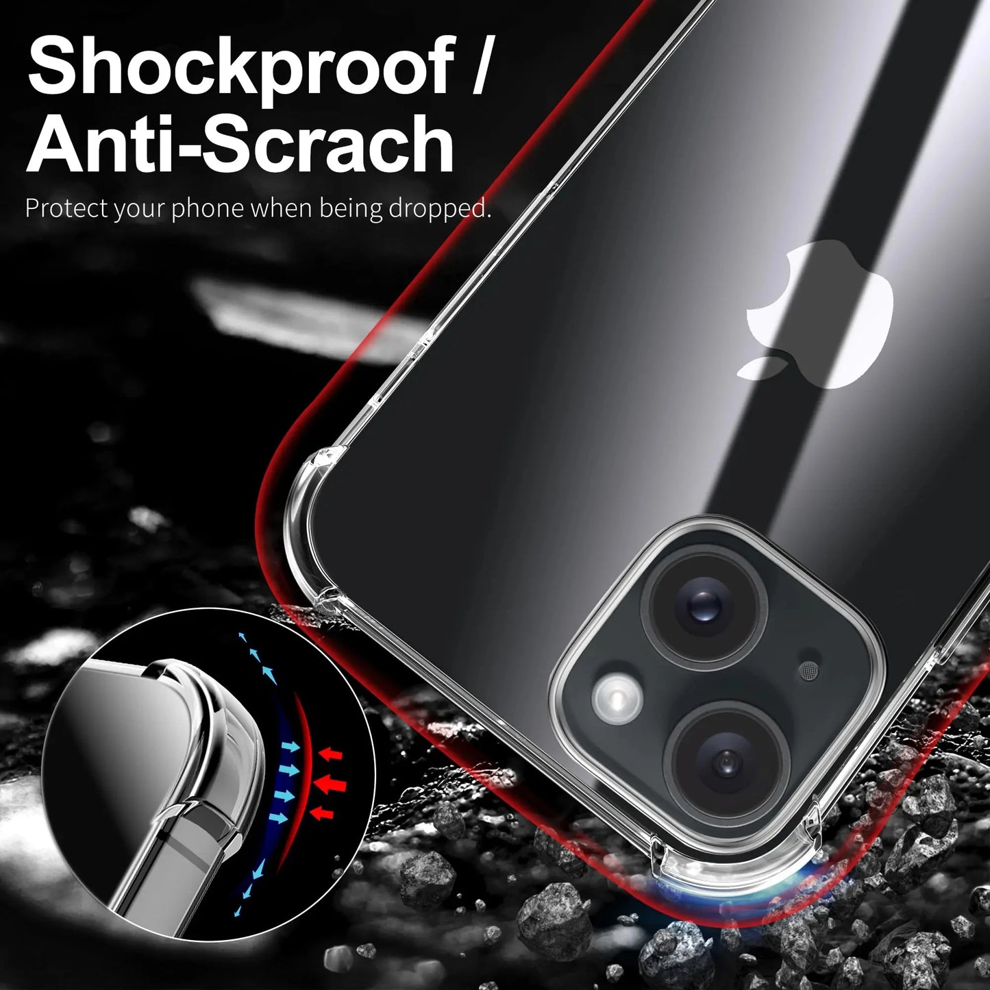 Transparent iPhone Case Shockproof