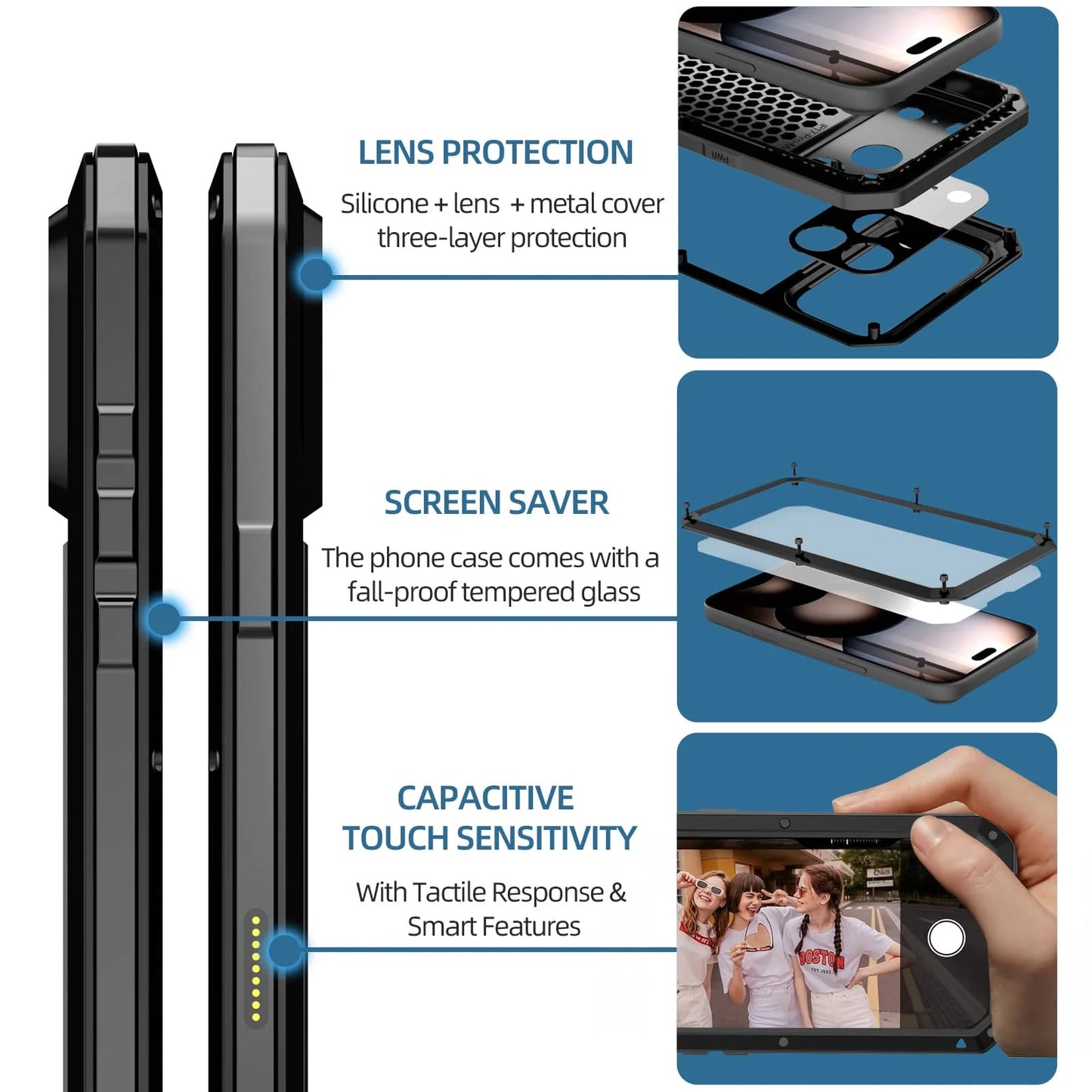 Heavy Duty Shockproof Case (iPhone Air, iPhone 17, iPhone 17 ProMax, iPhone 17 Pro)
