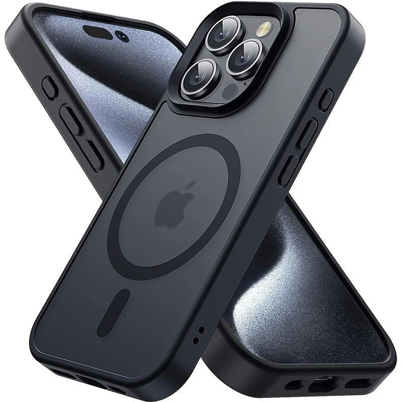 Matte Black Magsafe iPhone Case (Multi Model)